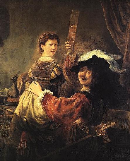 Rembrandt Peale Rembrandt and Saskia in the parable of the Prodigal Son china oil painting image